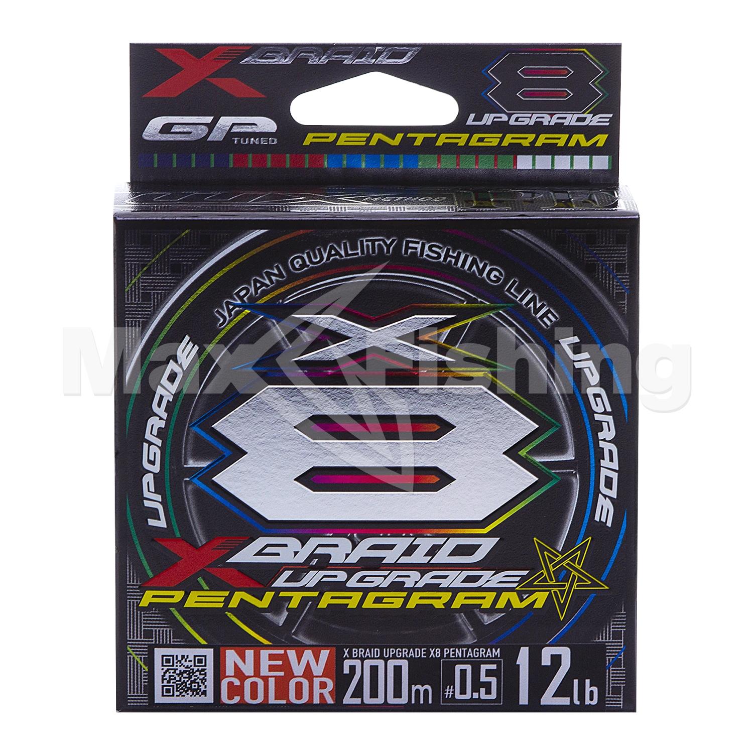 Шнур плетеный YGK X-Braid Upgrade Pentagram PE X8 #0,5 0,117мм 200м (5color)