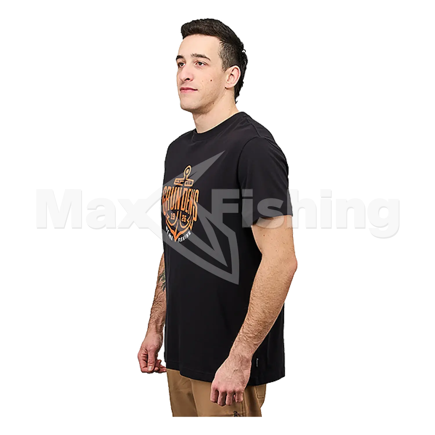 Футболка Grundens Logo Anchor SS T-Shirt S Black