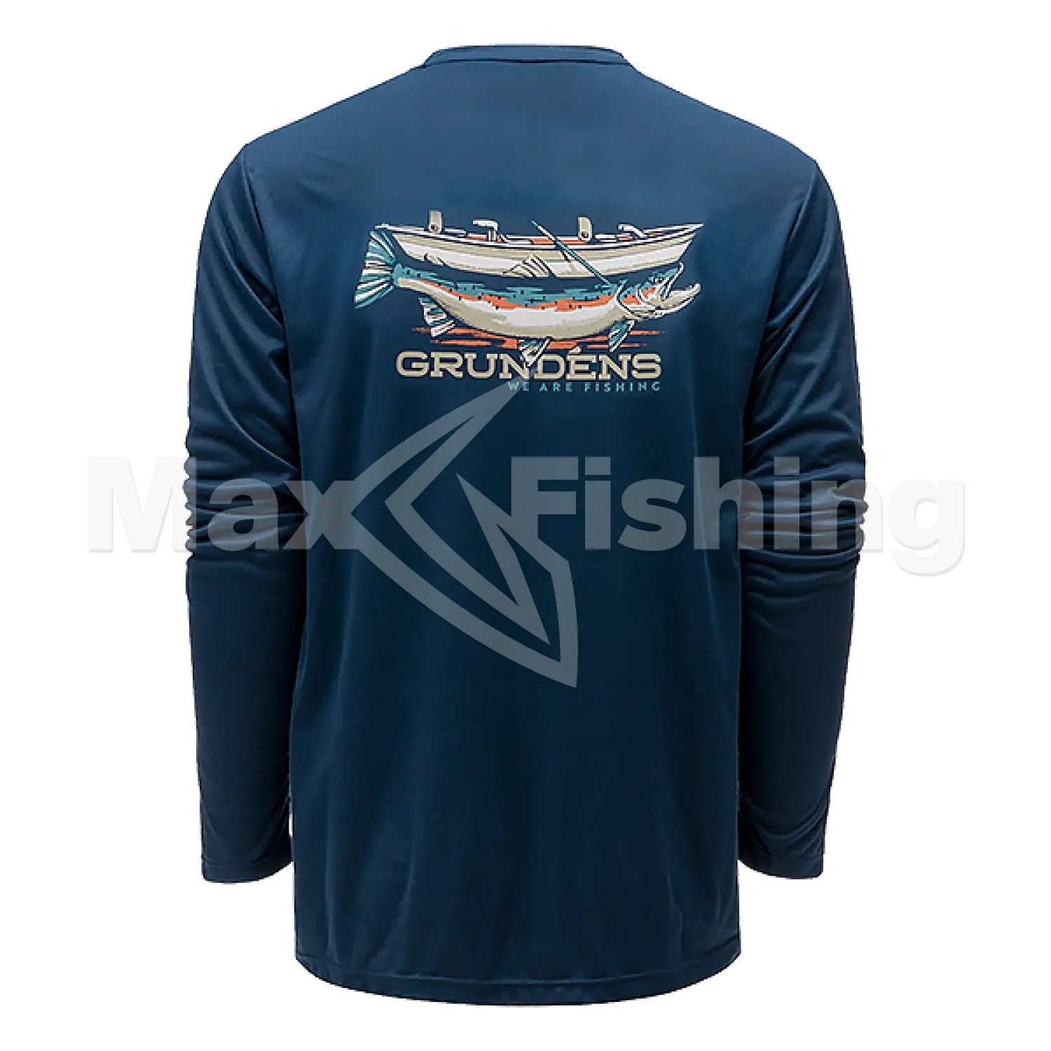 Лонгслив Grundens Drift Boat LS Tech Tee S Blue Abyss