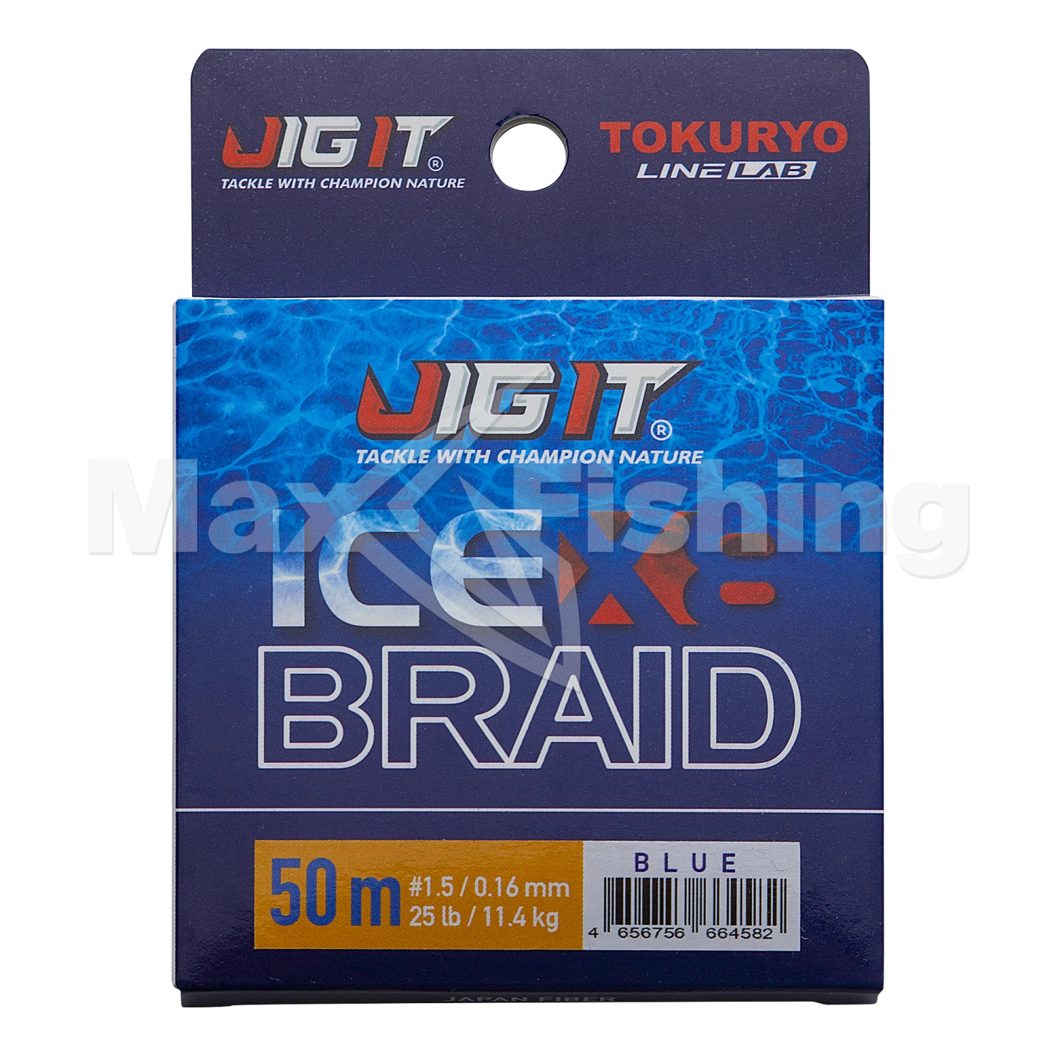 Шнур плетеный Jig It x Tokuryo Ice Braid X8 #1,5 0,16мм 50м (blue)