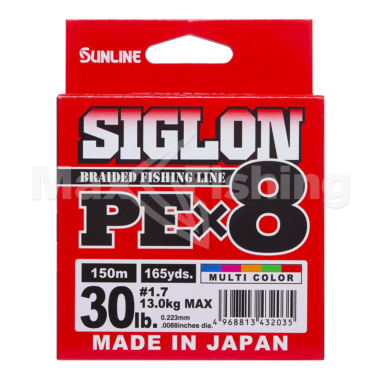 Шнур плетеный Sunline Siglon PE X8 #1,7 0,223мм 150м (multicolor)