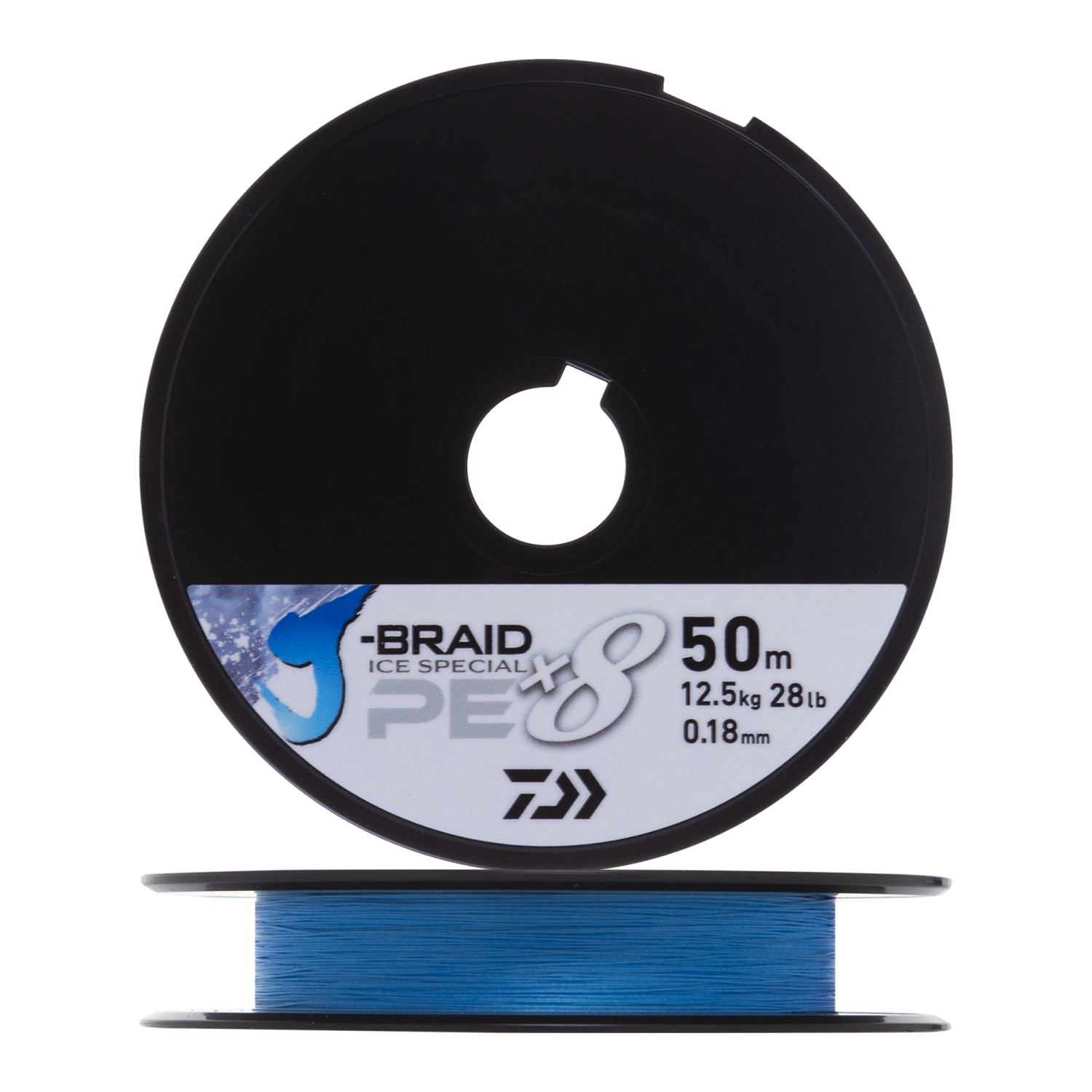 Шнур плетеный Daiwa J-Braid Ice Special x8 PE 0,18мм 50м (island blue)