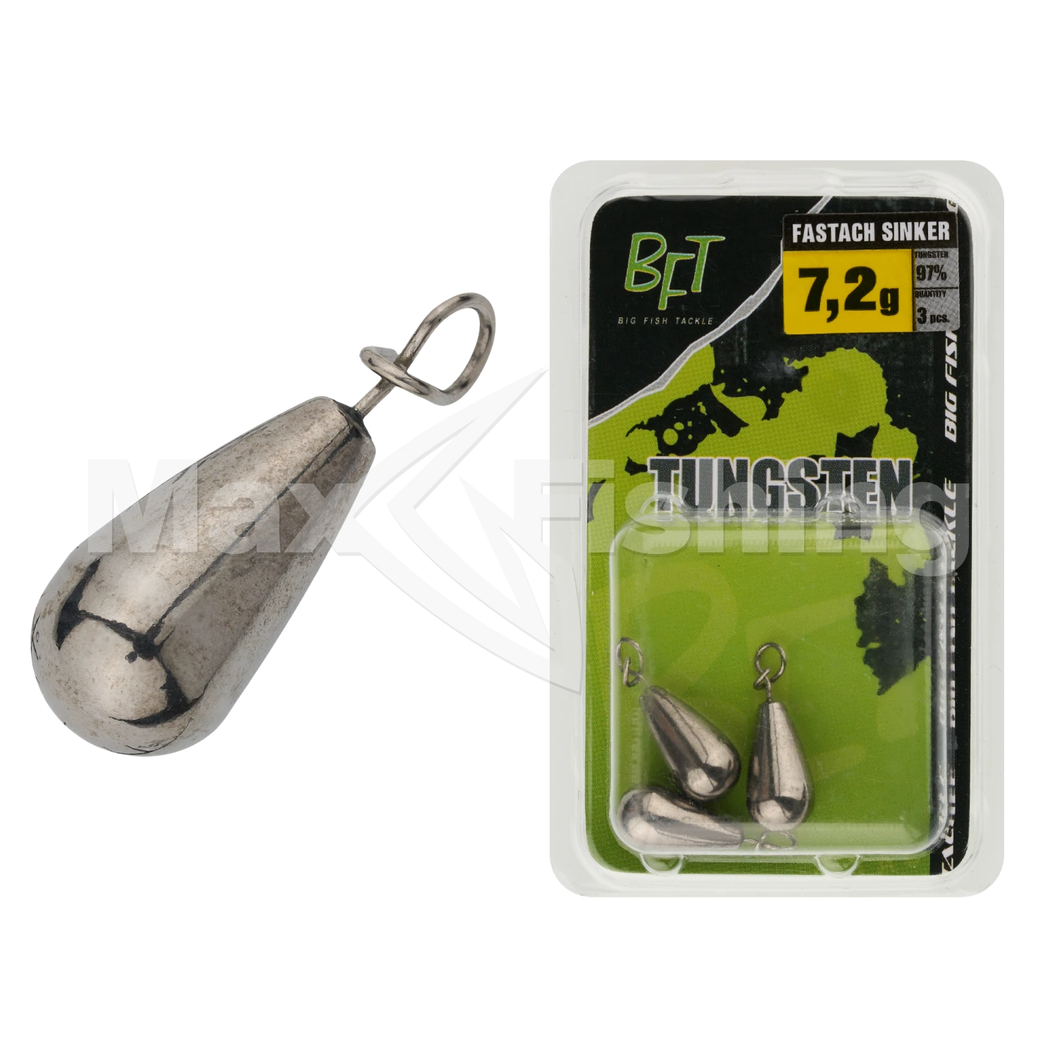 Грузило BFT Tungsten Fastach Sinker 7,2гр #Plain