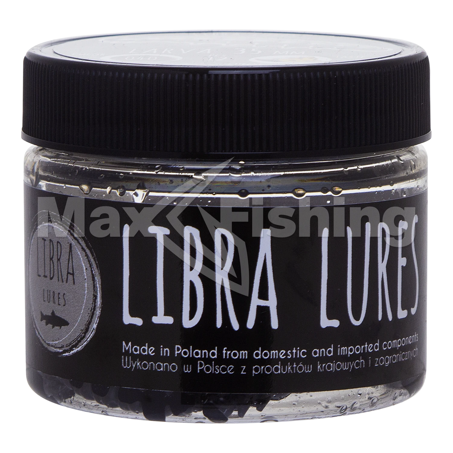 Приманка силиконовая Libra Lures Larva 35мм Cheese #040 Black