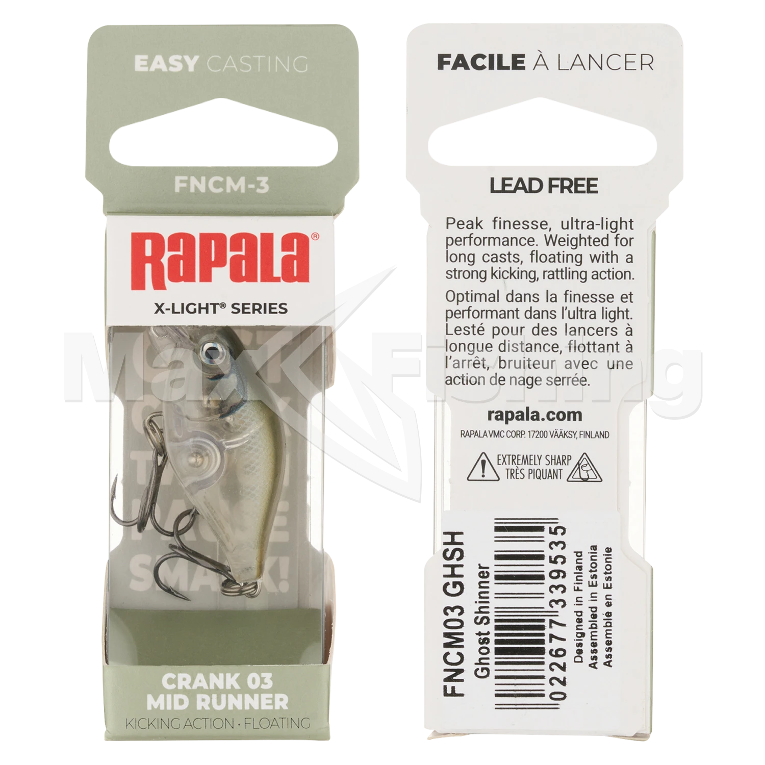 Воблер Rapala X-Light Crank Mid Runner 03 #GHSH