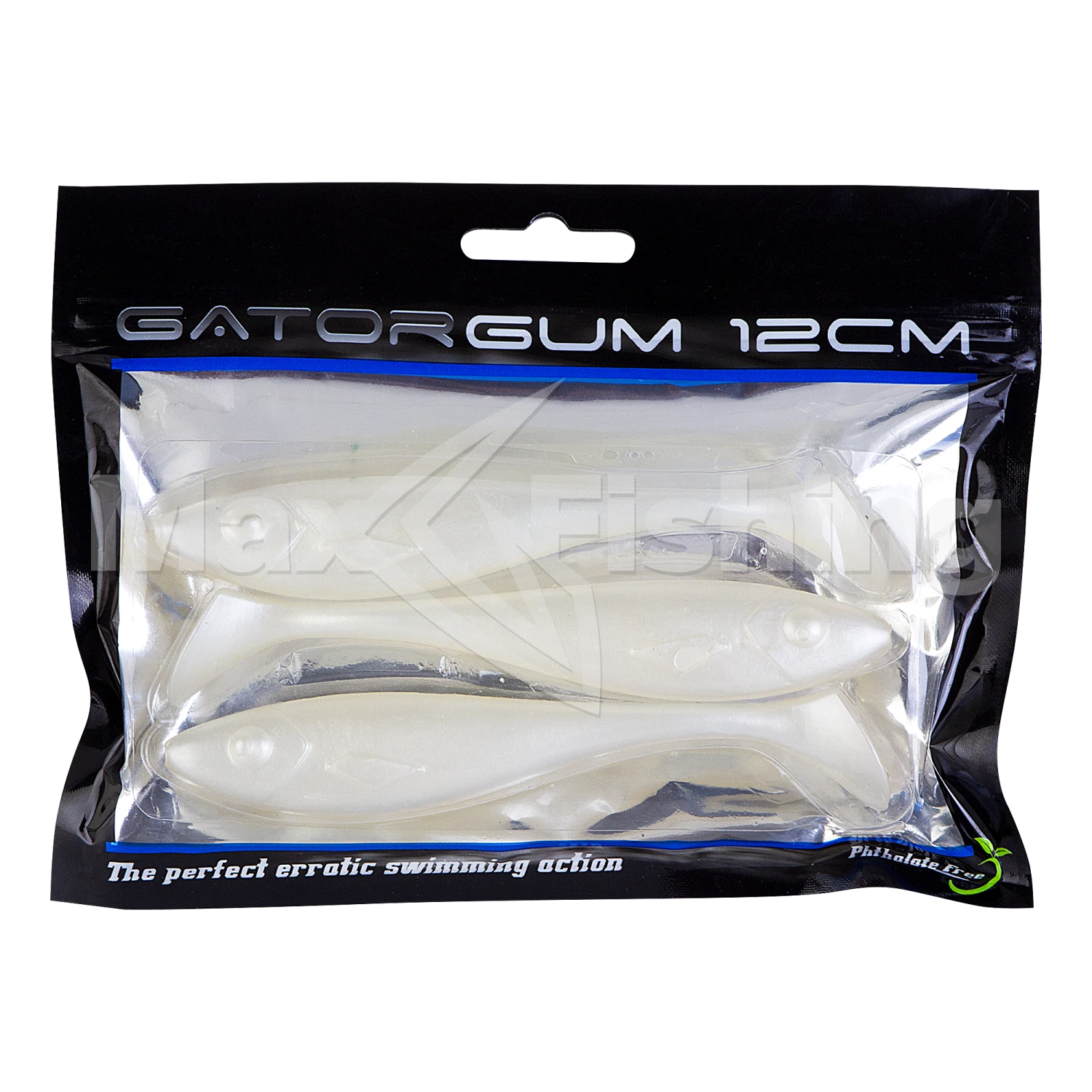Приманка силиконовая Gator Gum 12см (4,75") #WhiteNoise