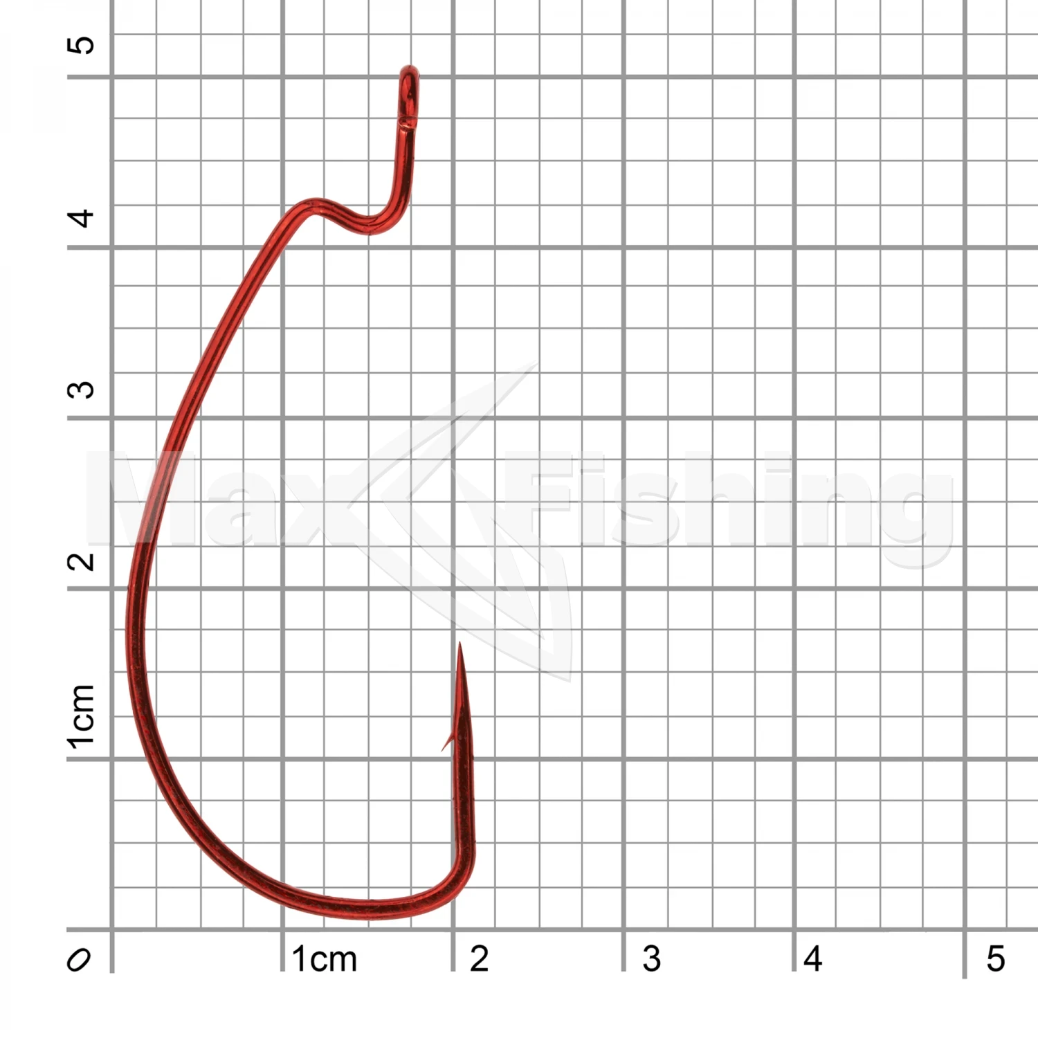 Крючок офсетный Gamakatsu Worm Offset EWG #3/0 Red (4шт)