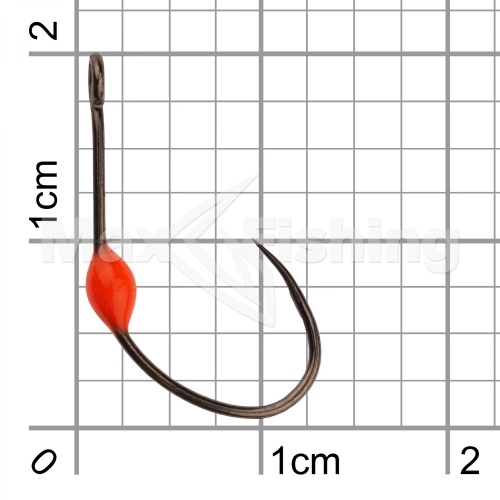 Крючок одинарный LureMax Trout LT37B Red #6 (10шт) - 3 рис.