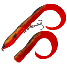 Приманка силиконовая Savage Gear 3D Hard Eel 2+1 17см SS #Red N Black