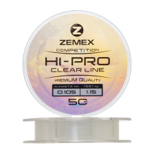 Леска монофильная Zemex Hi-Pro Competition Line 0,105мм 50м (clear)