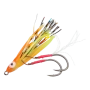 Крючок-ассист спарка Gamakatsu G-Trailer Kuwase с октопусом 2" AK-117 15-Luminous Orange/Yellow (1 пара)