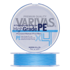 Шнур плетеный Varivas High Grade PE X4 #1,5 0,205мм 150м (water blue)