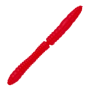 Приманка силиконовая Libra Lures Fatty D'Worm Tournament 55мм #021 Red