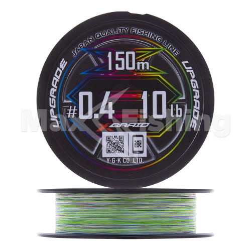 Шнур плетеный YGK X-Braid Upgrade Pentagram PE X8 #0,4 0,104мм 150м (5color)