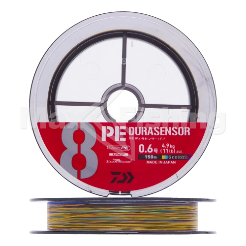 Шнур плетеный Daiwa UVF PE Durasensor X8 +Si2 #0,6 0,128мм 150м (5color)