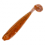 Приманка силиконовая Boroda Baits Shemaya 135мм #Оранжевый (Черные Блестки)