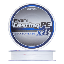 Шнур плетеный Varivas Avani Casting PE Max Power X8 #1,0 0,165мм 300м (white)