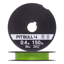 Шнур плетеный Shimano Pitbull 4 #0,4 0,104мм 150м (lime green)