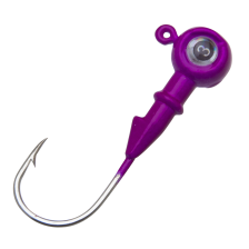Джиг-головка Мормыш Шар с глазом 3D на крючке VD-077 #4/0 16гр 06 фиолетовый