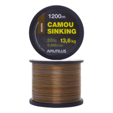 Леска монофильная Nautilus Camou Brown Sinking 0,405мм 1200м (brown)