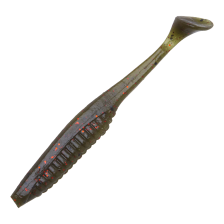 Приманка силиконовая DUO Realis Versa Shad Fat 5" #F018 Green Pumpkin/Red Flake