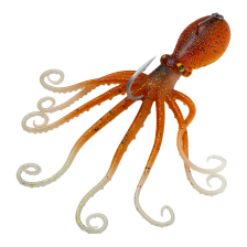 Приманка силиконовая Savage Gear 3D Octopus 20см (7,8") #Brown Glow