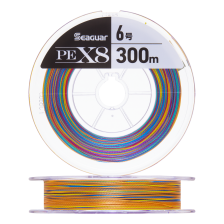 Шнур плетеный Kureha PE X8 #6,0 0,405мм 300м (multicolor)