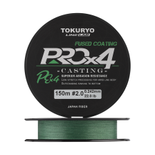Шнур плетеный Tokuryo Pro PE X4 #2 0,242мм 150м (dark green)