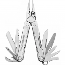 Мультитул Leatherman Knifeless Rebar с кожаным чехлом серебристый