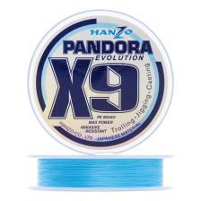 Шнур плетеный Hanzo Pandora Evolution X9 #1,2 0,19мм 150м (blue)