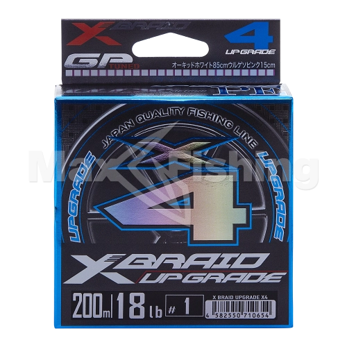 Шнур плетеный YGK X-Braid Upgrade PE X4 #1 0,165мм 200м (3color) - 4 рис.