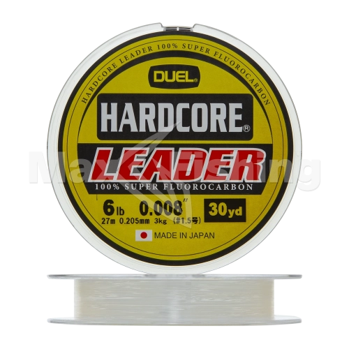 Флюорокарбон Duel Hardcore Leader Fluorocarbon 100% 0,205мм 27м (clear)