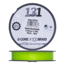 Шнур плетеный Sufix 131 G-Core X13 Braid #0,8 0,148мм 150м (neon chartreuse)