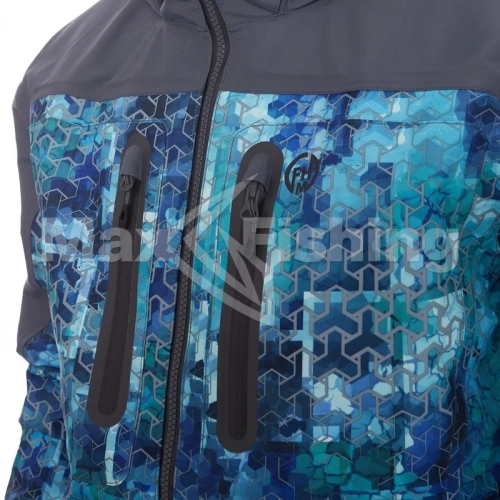 Куртка FHM Guard принт голубой/серый - 8 рис.