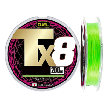 Шнур плетеный Duel PE Tx8 #1 0,17мм 200м (lime green)