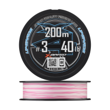 Шнур плетеный YGK X-Braid Upgrade PE X4 #3 0,286мм 200м (pink/white)