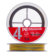 Шнур плетеный Daiwa UVF PE DuraSensor X4 +Si2 #1,5 0,205мм 200м (5color)