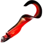 Приманка силиконовая Strike Pro Nettel Juvenile 190мм #Red Black