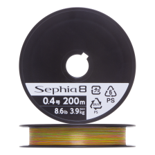 Шнур плетеный Shimano Sephia 8 #0,4 0,104мм 200м (5color)