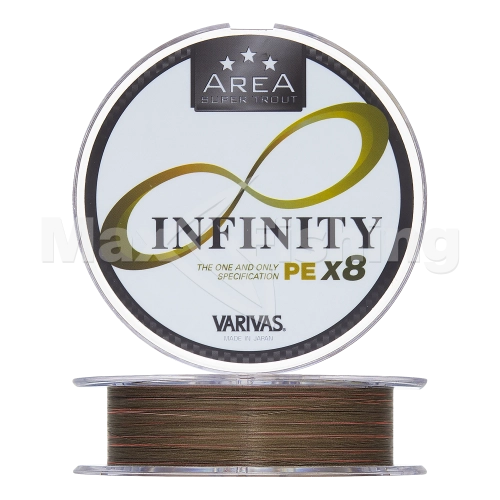 Шнур плетеный Varivas Trout Area Infinity PE X8 #0,2 0,076мм 75м (multicolor)