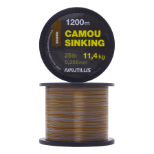 Леска монофильная Nautilus Camou Brown Sinking 0,356мм 1200м (brown)