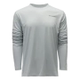Лонгслив Grundens Logo Anchor LS Tech Tee XL Grey Mist