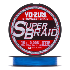 Шнур плетеный Yo-Zuri PE Superbraid 0,15мм 135м (blue)