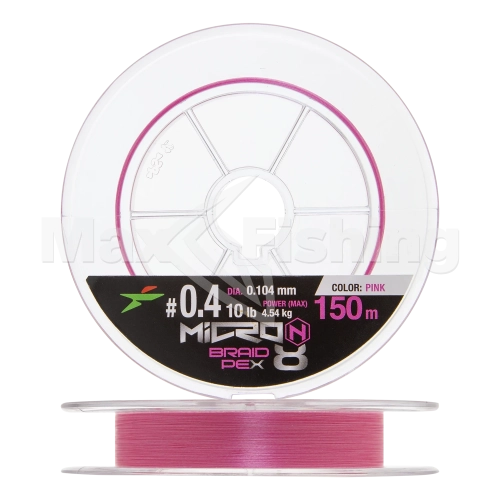 Шнур плетеный Intech Micron PE X8 #0,4 0,104мм 150м (pink)
