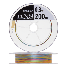 Шнур плетеный Kureha Seaguar PE X8 #0,8 0,148мм 200м (multicolor)