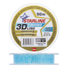Леска монофильная IAM Starline 3D Line Pixel 0,26мм 50м (blue)