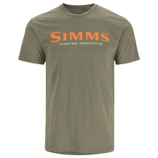 Футболка Simms Logo T-Shirt 2023 XL Military Heather