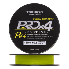 Шнур плетеный Tokuryo Pro PE X4 #0,8 0,153мм 150м (yellow)