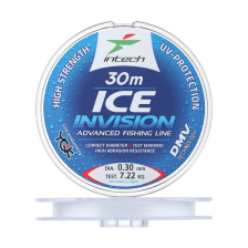 Леска монофильная Intech Invision Ice Line 0,30мм 30м (clear)