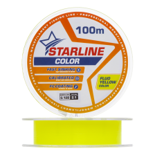 Леска монофильная IAM Starline 0,128мм 100м (fluo yellow)
